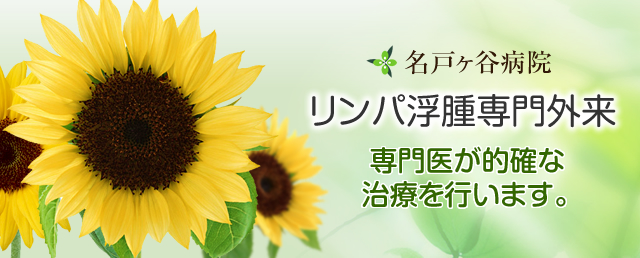 リンパ浮腫専門外来 千葉県柏市 社会医療法人社団蛍水会 名戸ヶ谷病院